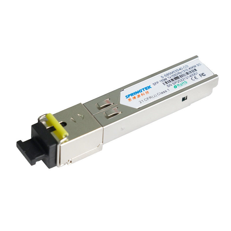 155M BIDI SFP多用性があるCiscoモジュールTX1550nm/RX1310nm 40KM SC DDMの光学トランシーバー モジュール