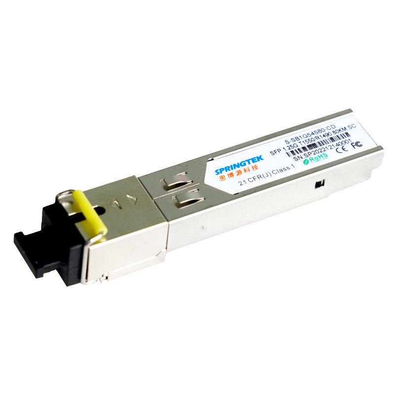 DDM SCモジュールとの多用性があるCisco 1.25G BIDI SFPのトランシーバー モジュールT1550/R1490nm 80km