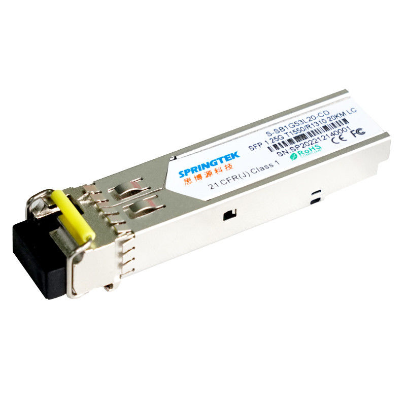 熱い販売SFP単信1.25G 20km WDM BIDI SFPモジュール単一繊維1550/1310nm SMFの工場価格SFP LCモジュール