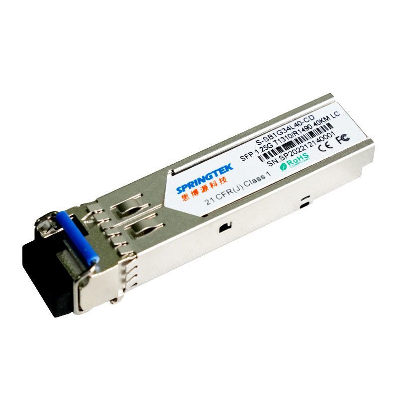 1.25G BIDI 40km Tx1310nm/TX1490nm LCのコネクターSMF WDM Gbicの光学トランシーバーSFPモジュール