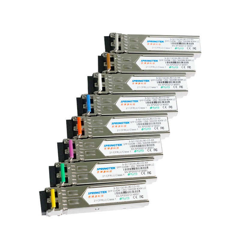 DDMの光学モジュールが付いている1.25G CWDM1270~1610nm多用性があるTransceive SFP LC ERのZR ZR+