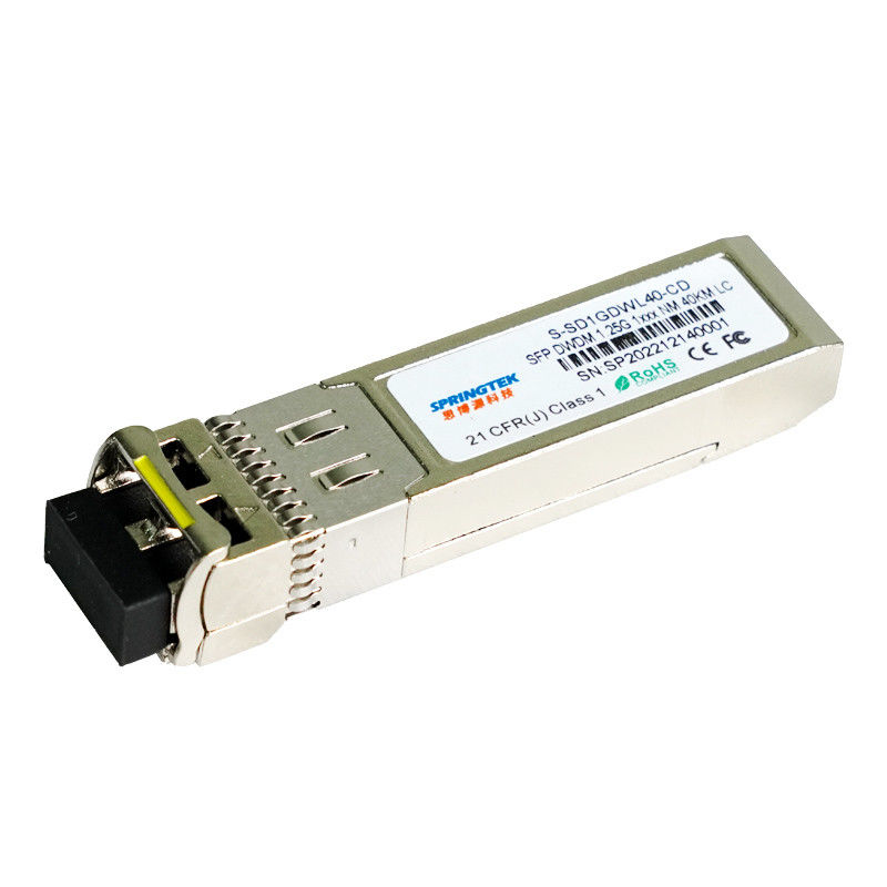 DDMのCisco多用性があるDWDM C17~C61 40km SFPの光学モジュール1.25Gbps SMF LC