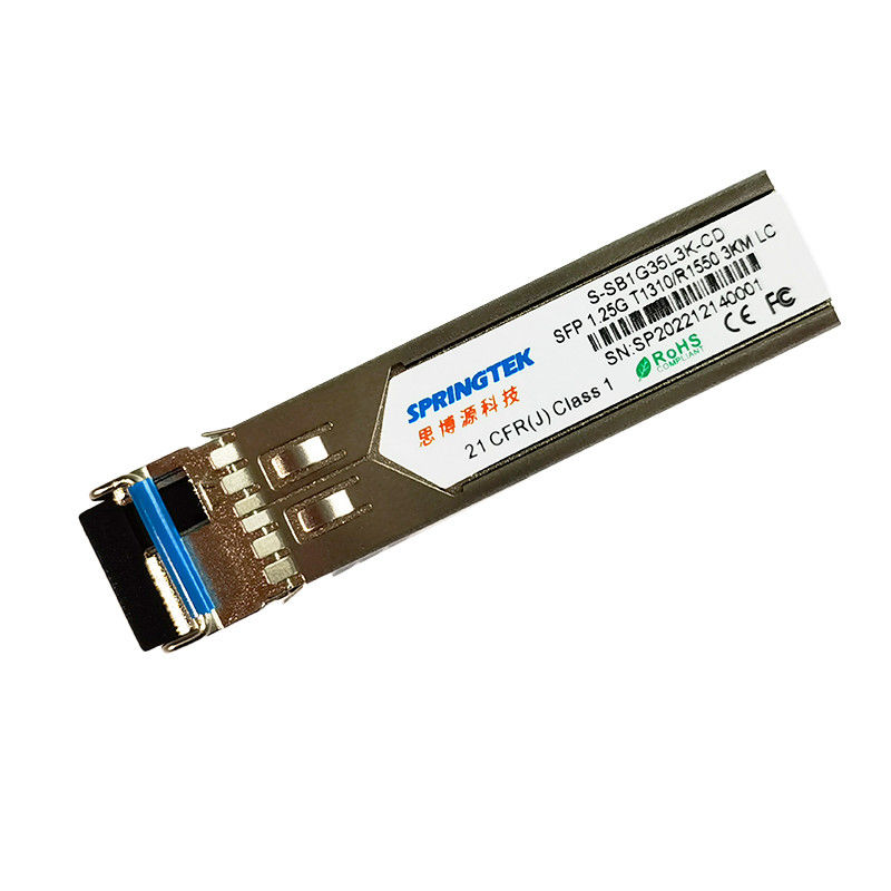 DDMの光学トランシーバー モジュールとの1.25G SFP 3km BIDIの多用性があるモジュールTX1310nm/RX1550nm LC