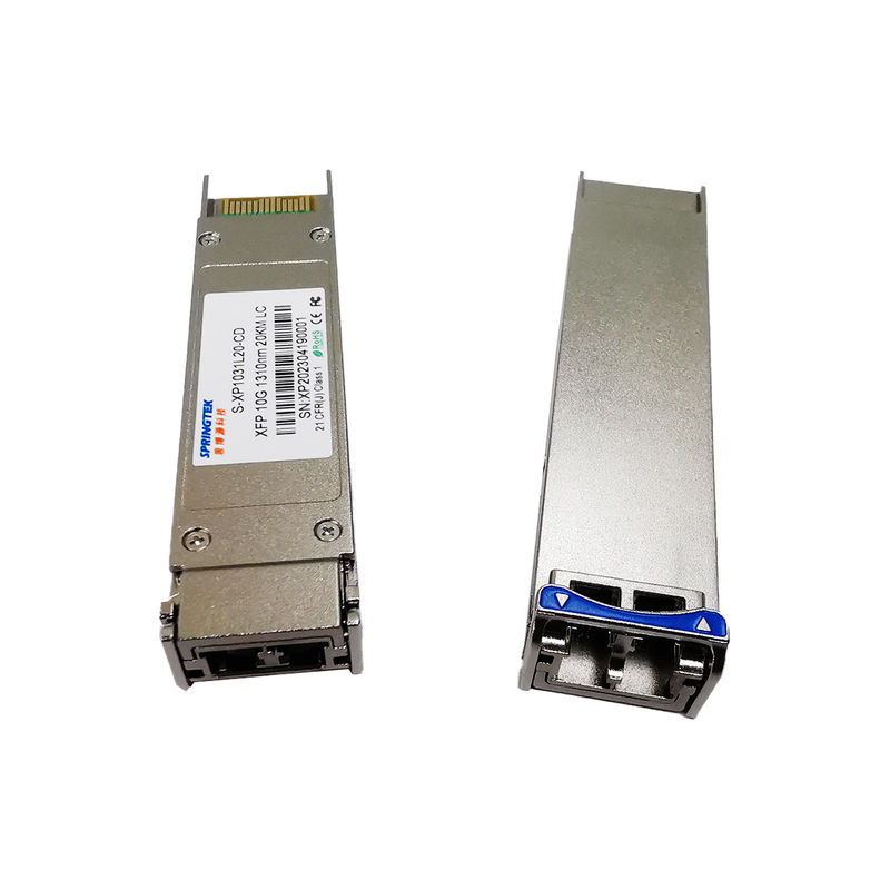 ブロケードと互換性がある二重繊維の単一モード1310nm 20km LC 10G XFPのトランシーバーLR